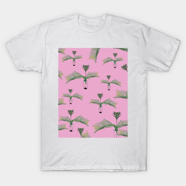 1980s plant pot pattern. T-Shirt by nickemporium1